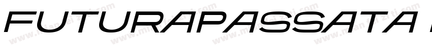 FuturaPassata-Bold F字体转换